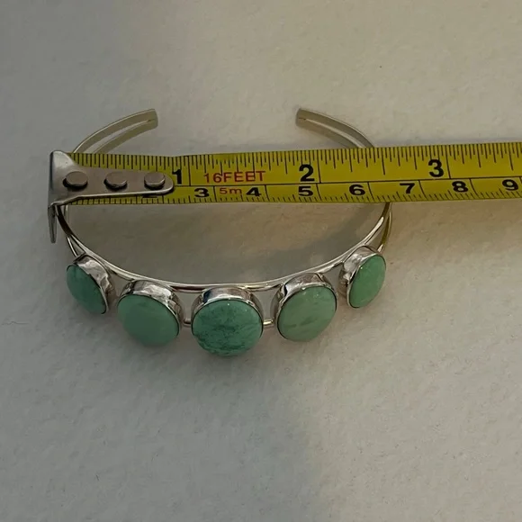 Turquoise and sterling silver bracelet Mine Finds by Jay King Veriscite new Box - Picture 6 of 11